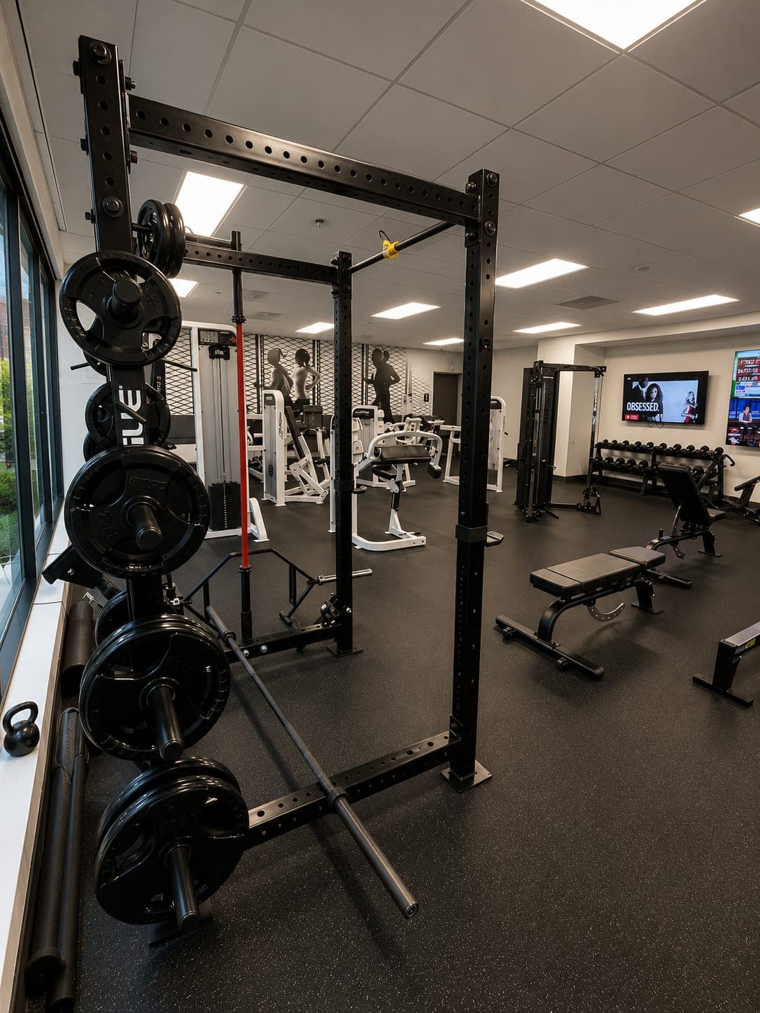 Gym at 200 EVB, view 2